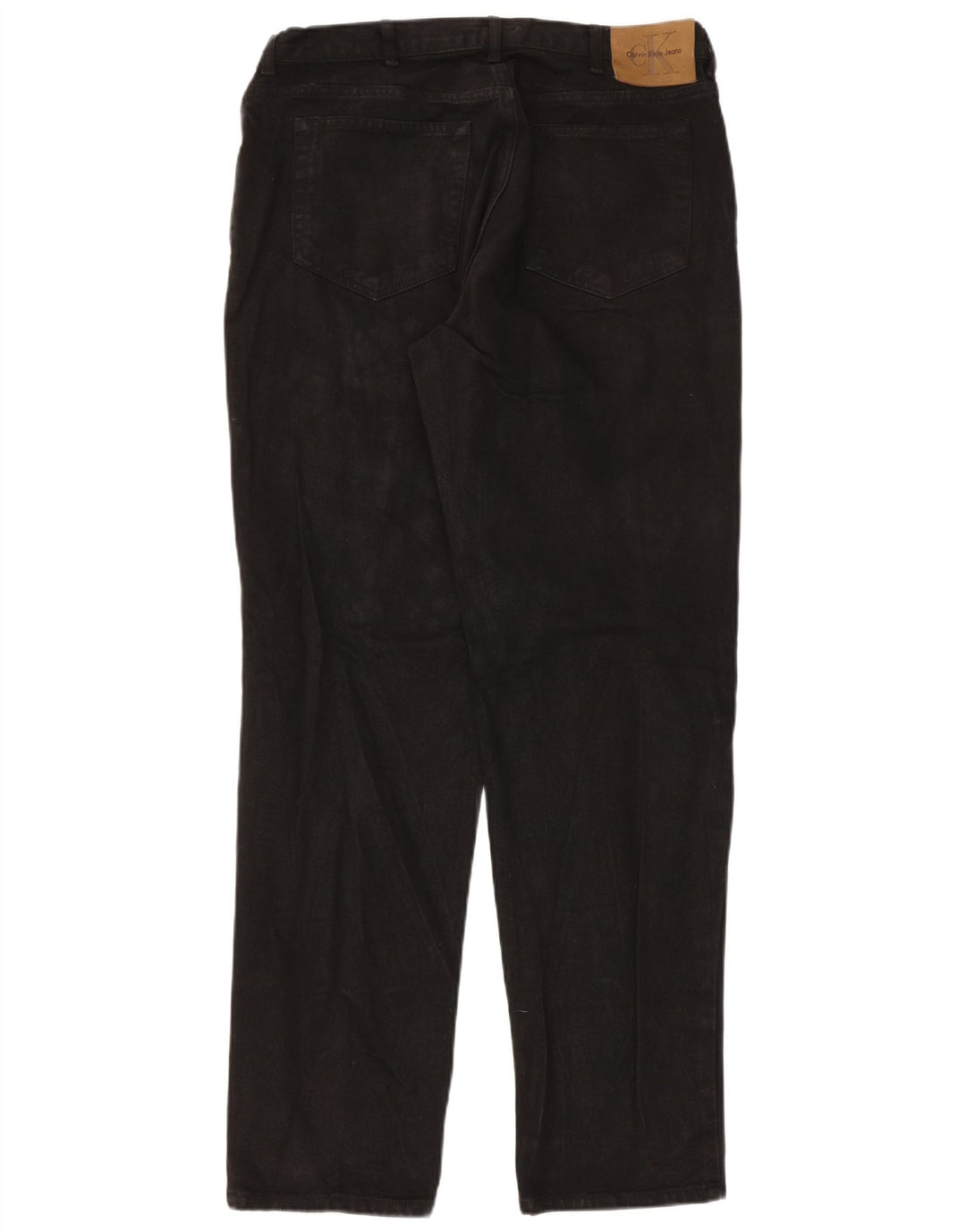 Calvin Klein Jeans rectos para hombre W38 L34 Algodón negro