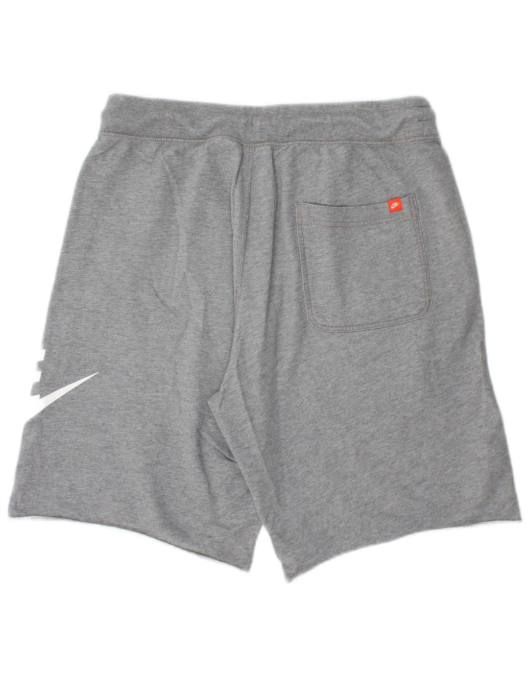 Pantalones cortos deportivos con gráficos para hombre Nike de algodón gris medio