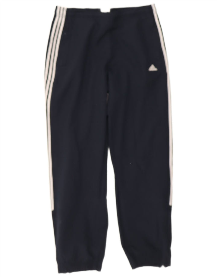 Adidas Mujer Chándal Pantalones Joggers UK 12 Medio Azul Marino Poliéster
