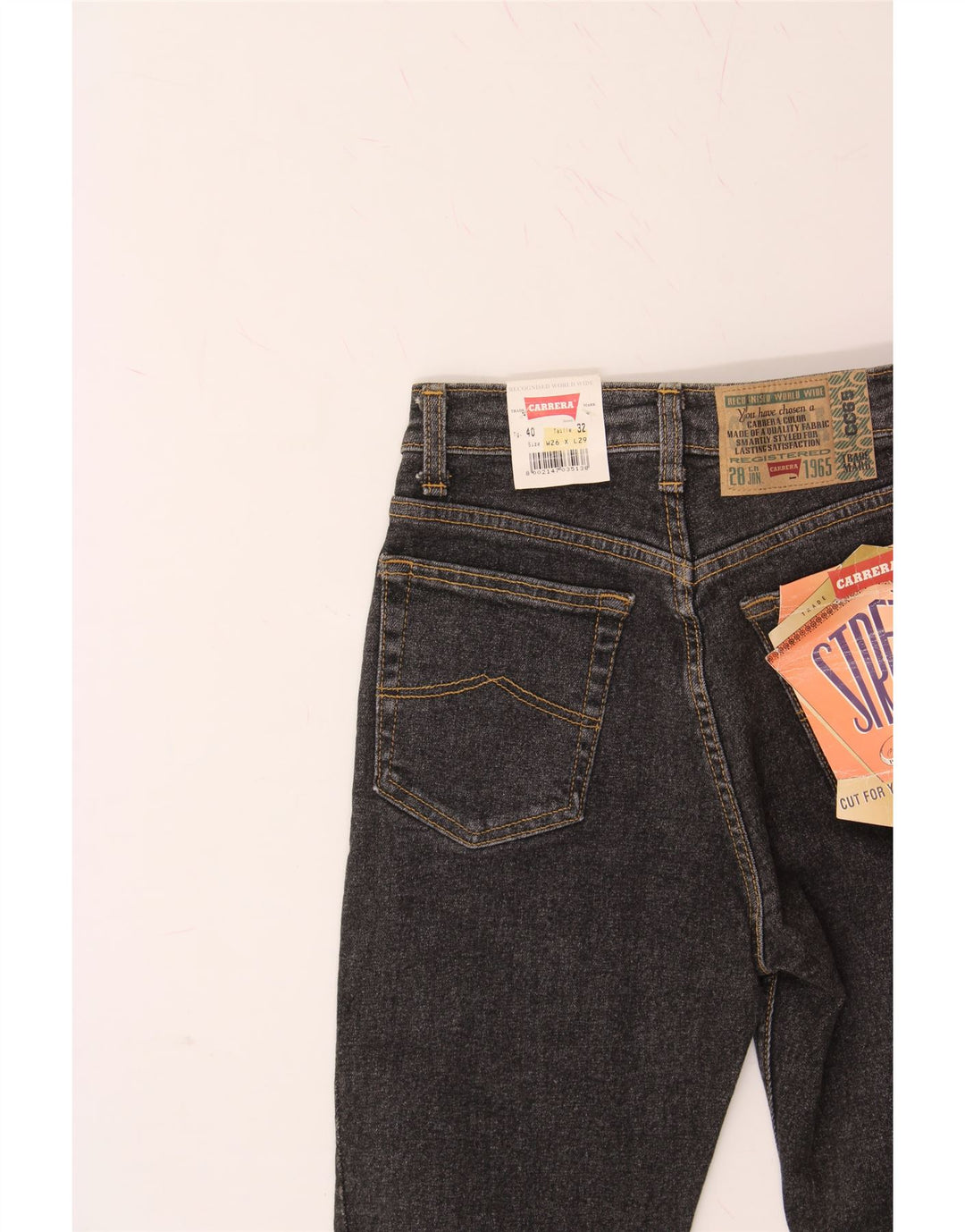CARRERA Womens Skinny Jeans W26 L29 Grey Vintage Carrera and Second-Hand Carrera from Messina Hembry 