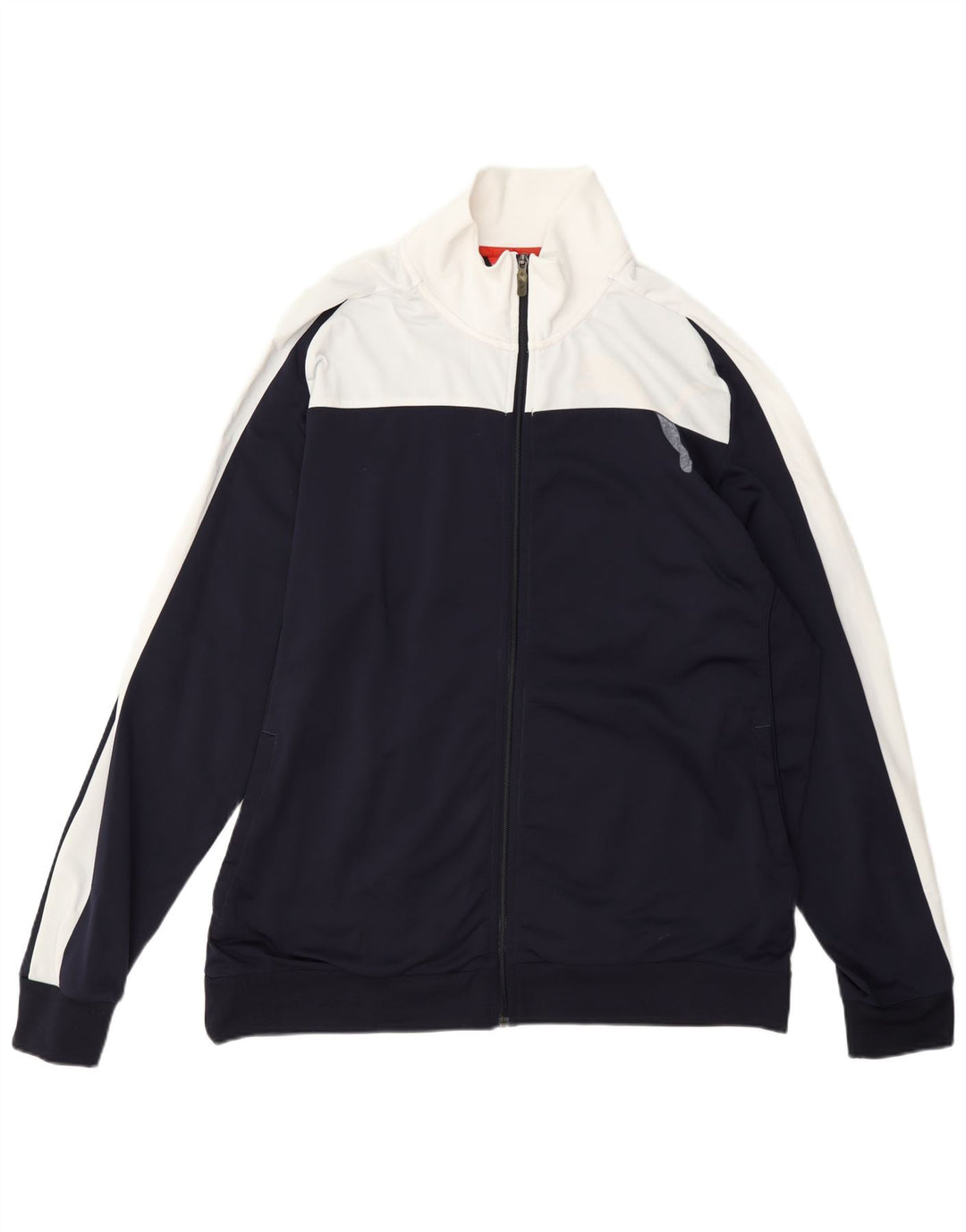Puma Chaqueta de chándal para hombre XL Azul marino Colorblock