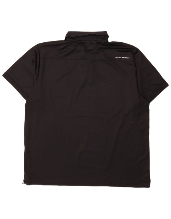 Under Armour Polo Heat Gear para hombre 2XL Negro