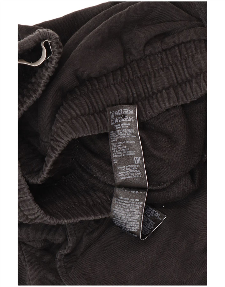 Marks & Spencer Pantalones De Chándal Para Hombre Algodón Negro Mediano