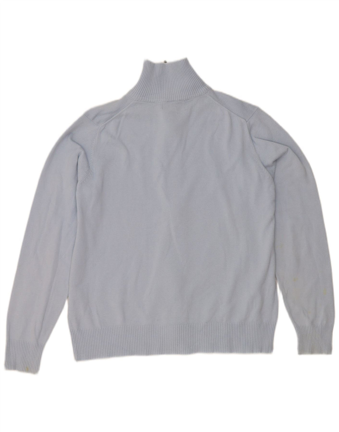 Zara Hombre Cárdigan Sueter Grande Algodón Azul