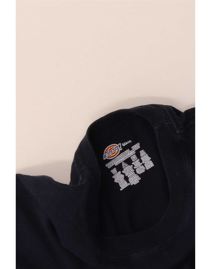 Dickies - Camiseta para hombre, talla grande, color azul marino, algodón