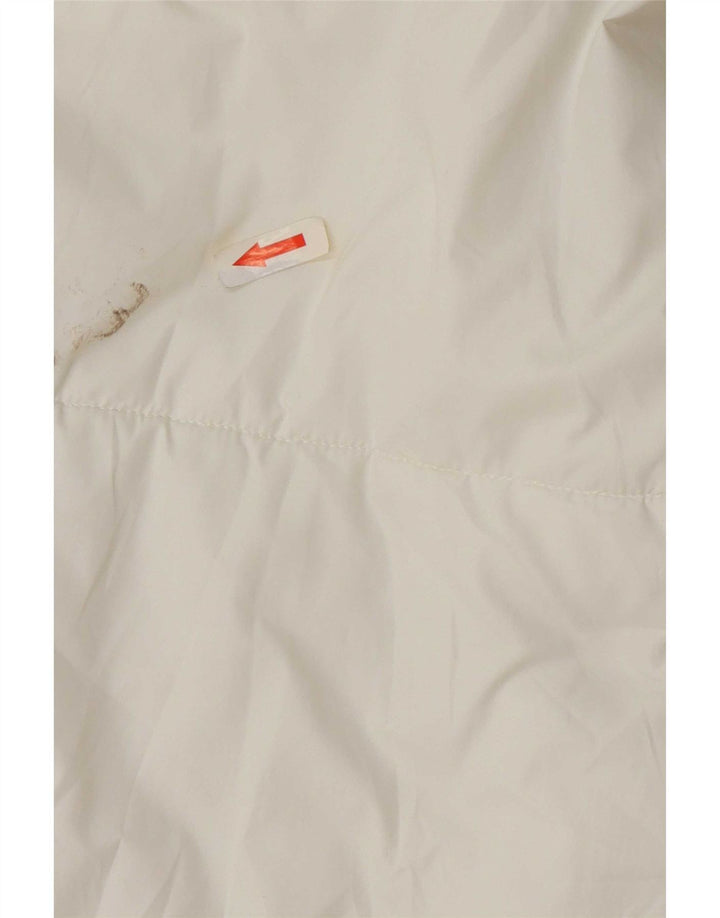 Nike Abrigo acolchado con capucha para mujer UK 6 XS Poliéster blanco