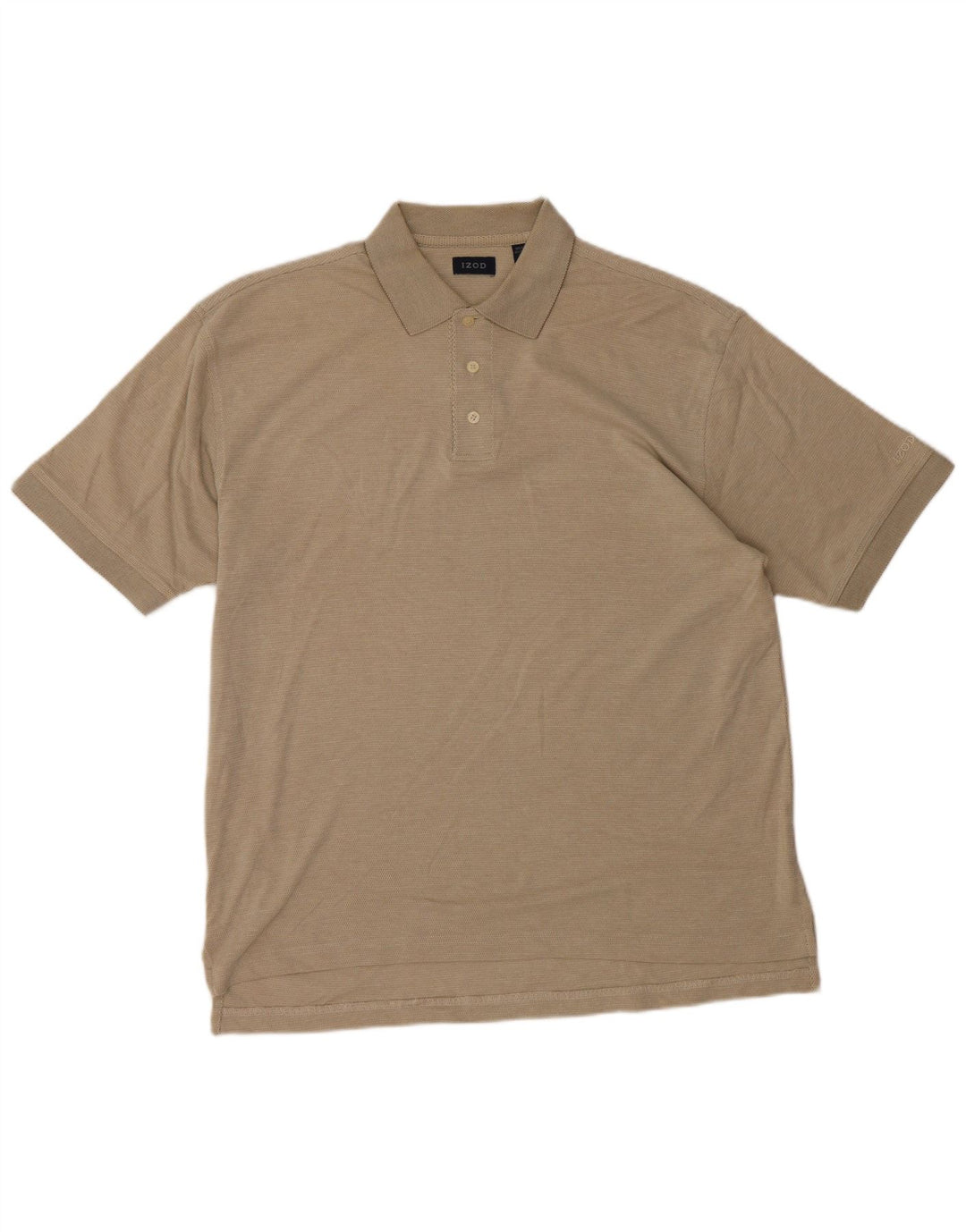 IZOD Polo Hombre Algodón Beige Medio