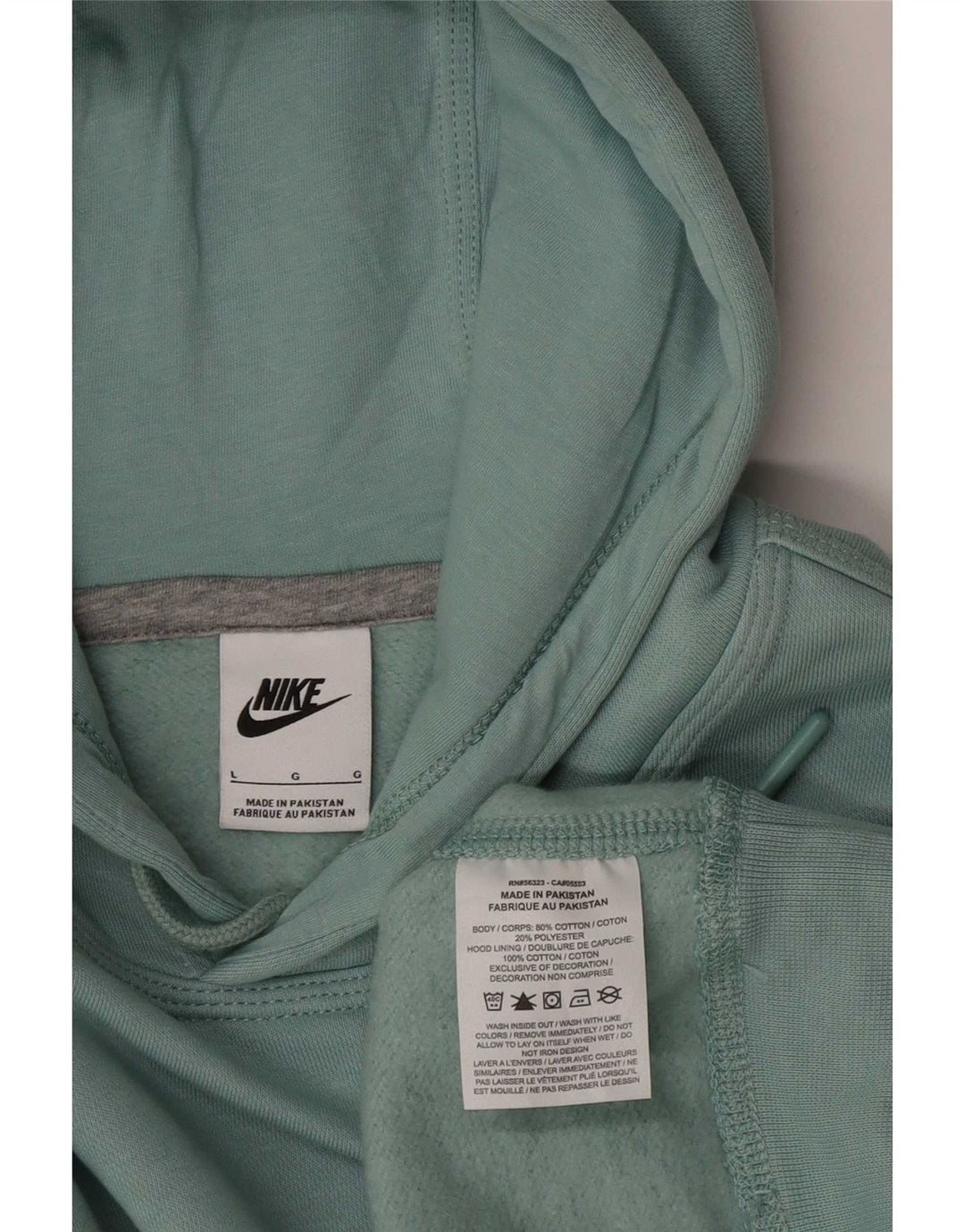 Nike Jersey con capucha para hombre, talla grande, algodón azul