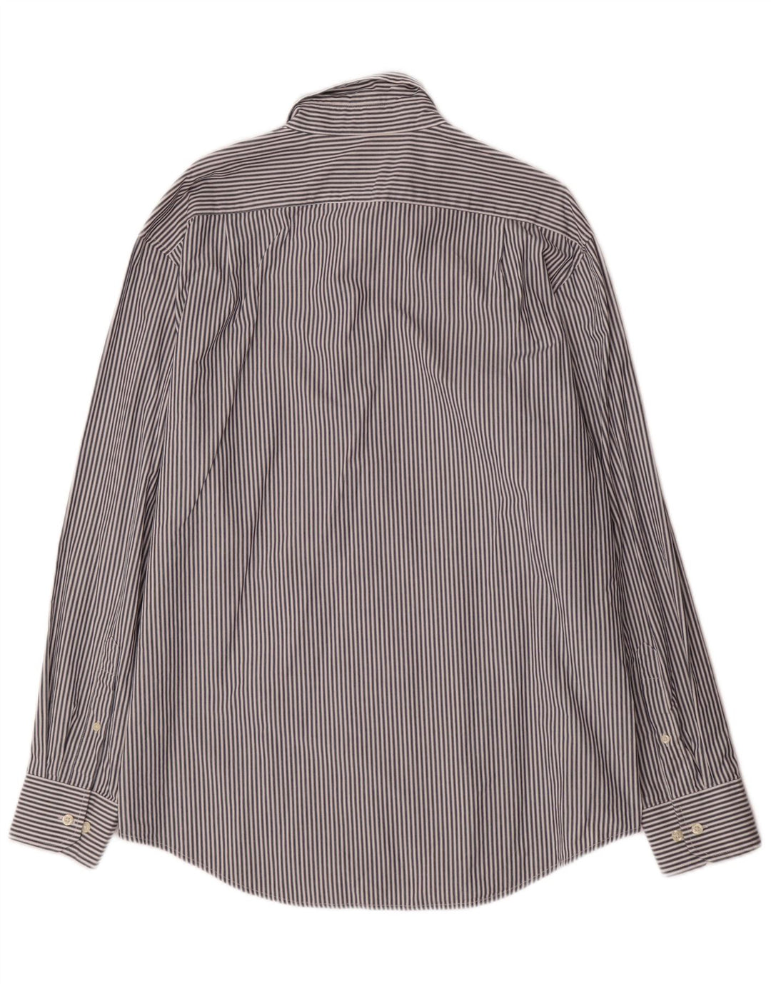 IZOD Camisa para hombre grande azul marino algodón a rayas