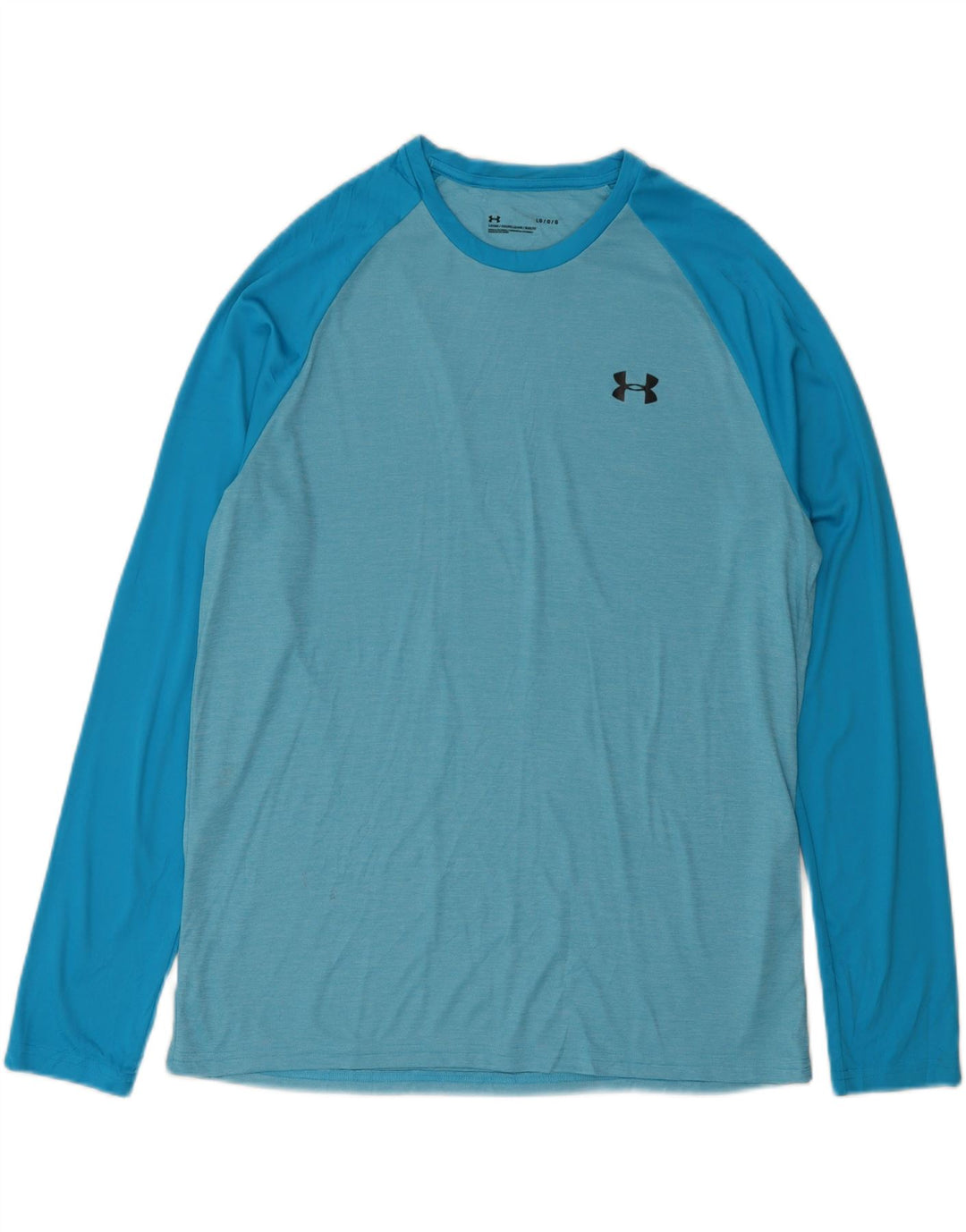 UNDER ARMOUR Camiseta de hombre de manga larga con bloques de color azul grande Poliéster