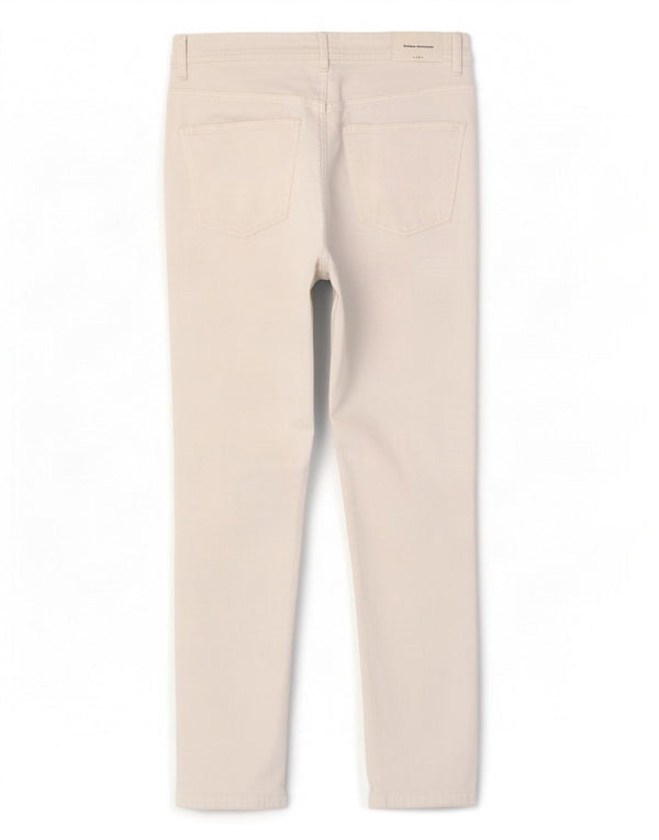 Zara Mujer Trafaluc Crop Slim Jeans EU 42 Large W32 L25 Blanco