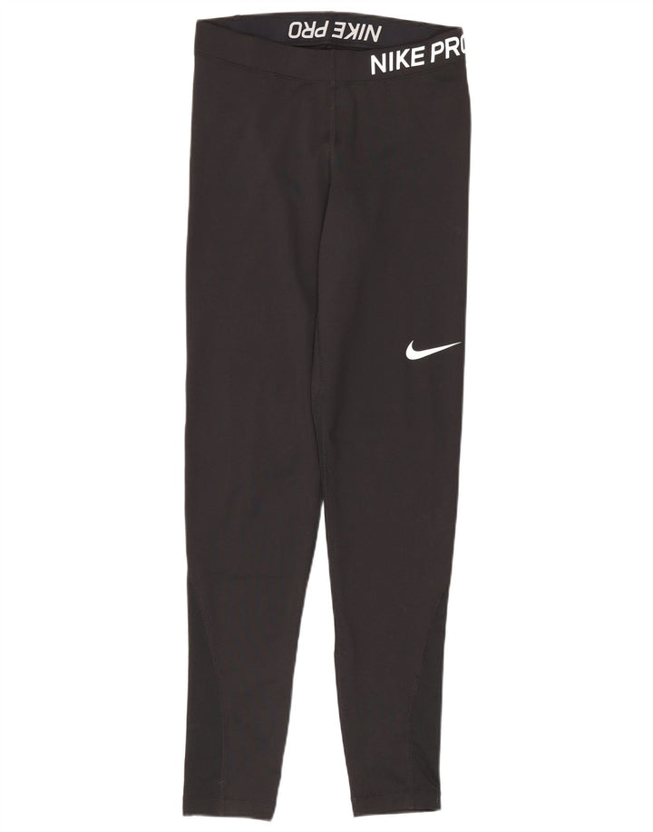 Nike Leggings Dri Fit Graphic para mujer UK 8 Small Poliéster negro