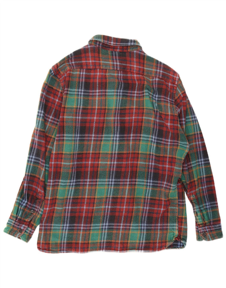 Levi's Camisa de franela de ajuste relajado de algodón a cuadros multicolor mediano