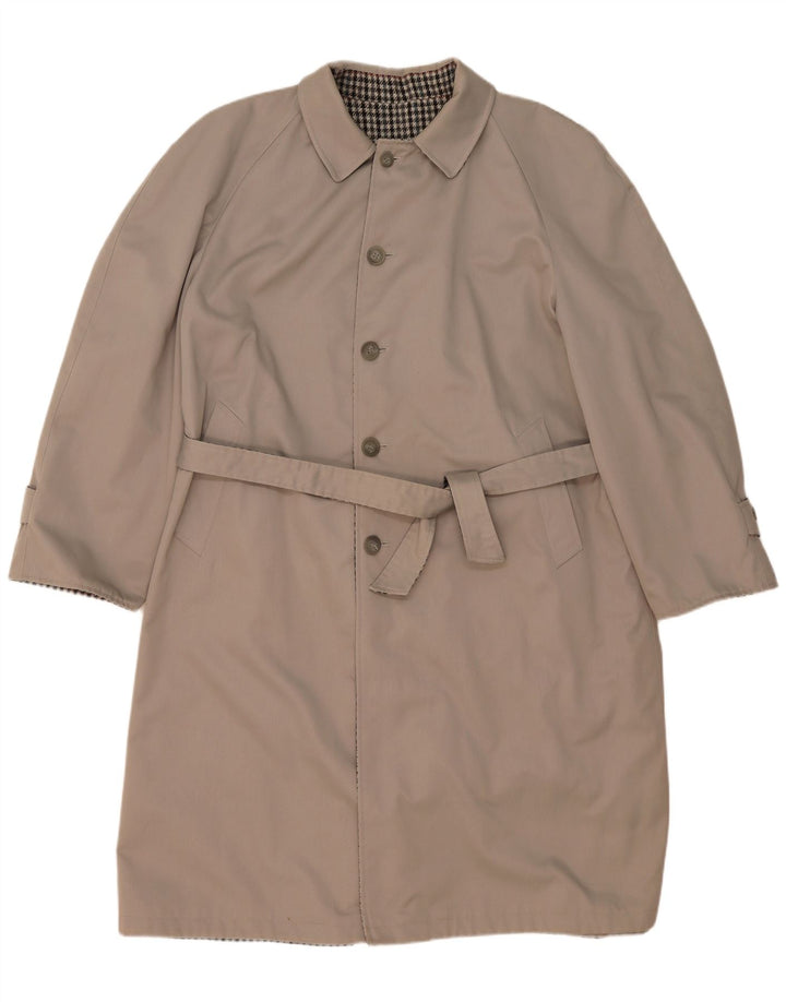 Hamilton Gabardina Reversible para Hombre IT 56 3XL Poliéster a Cuadros Gris