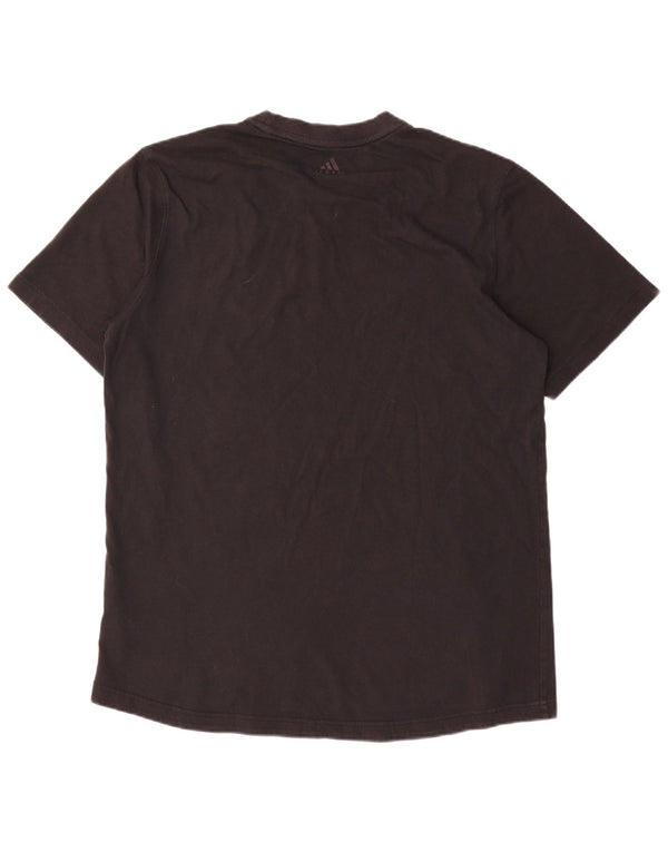 Adidas - Camiseta gráfica para hombre, talla grande, algodón negro