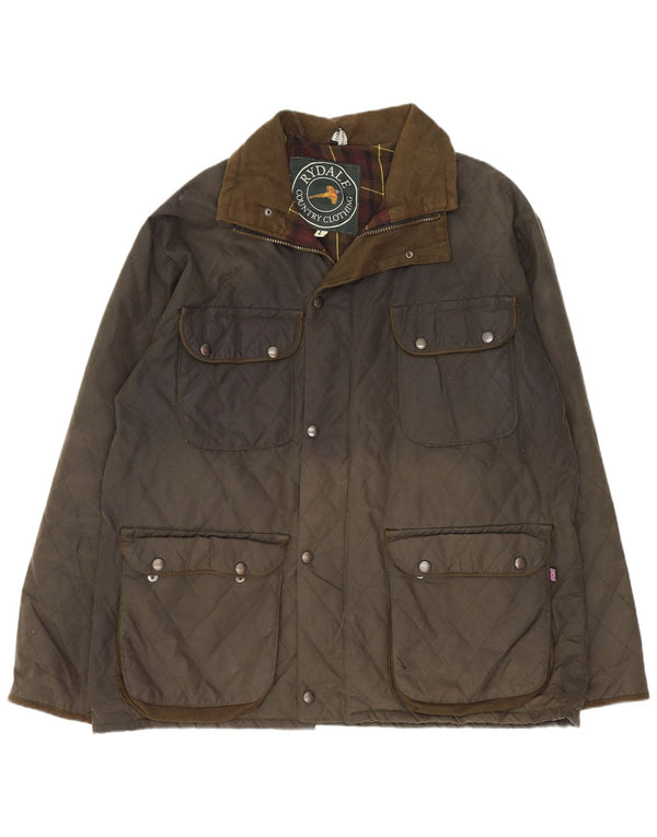 Rydale Chaqueta de algodón encerado para hombre Country Wear UK 40 Large Khaki