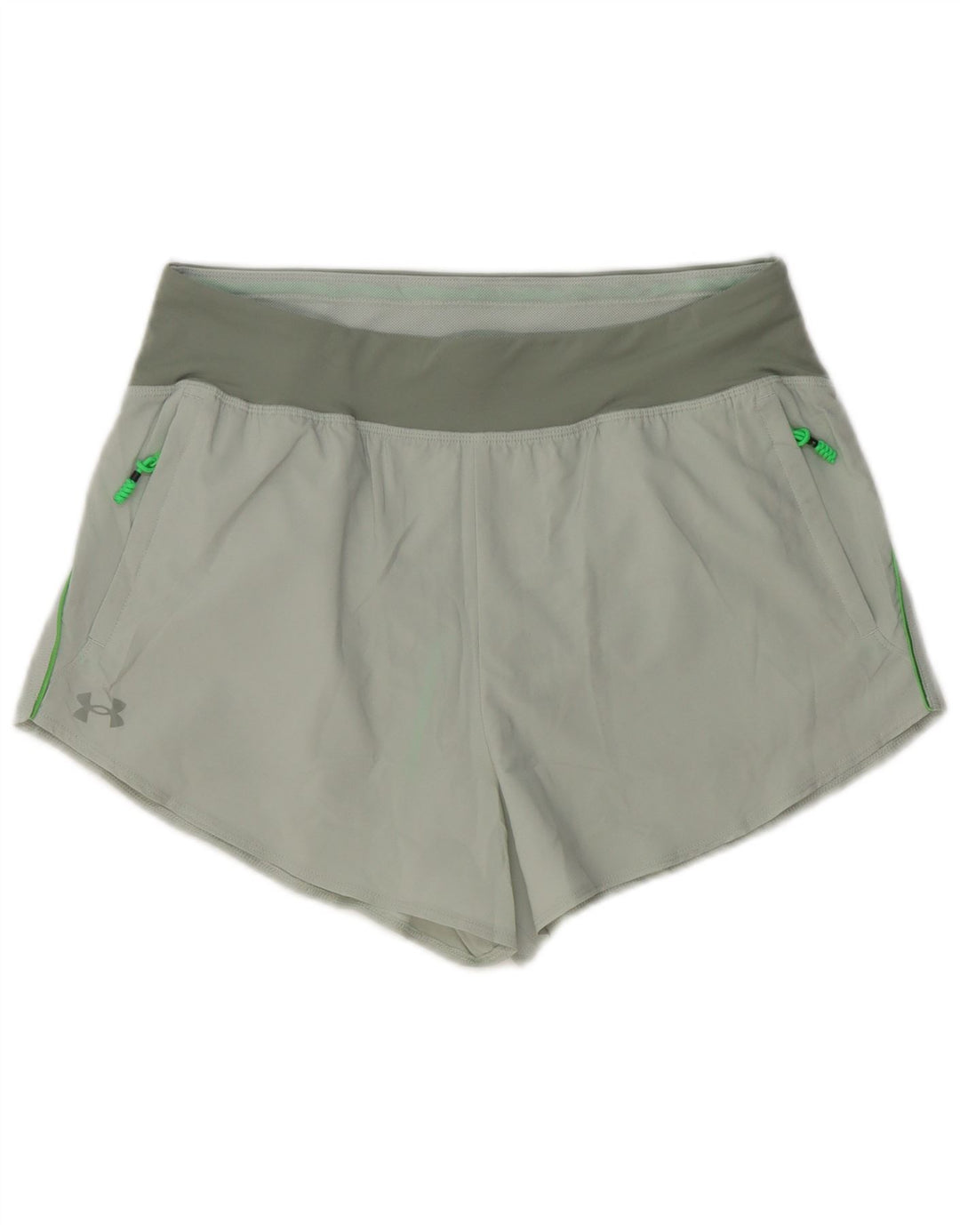 Under Armour Pantalones cortos deportivos para mujer UK 44 Grande Gris Colorblock Poliéster