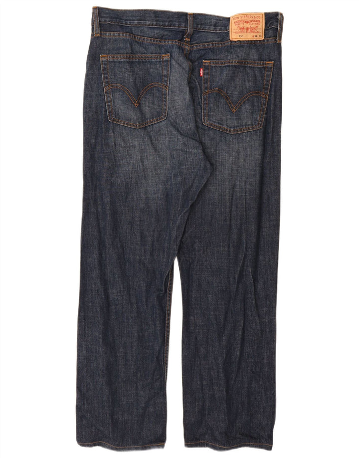 LEVI'S Jeans rectos 751 para hombre W36 L30 Algodón azul marino