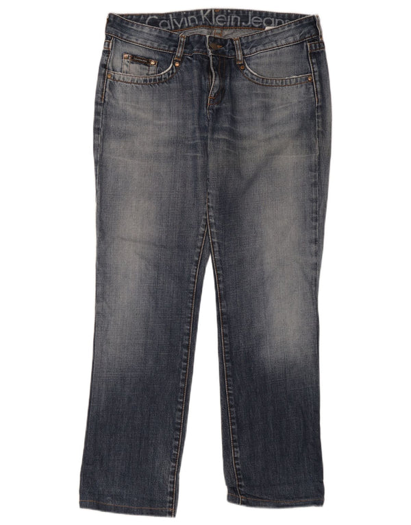Calvin Klein Jeans rectos para hombre W31 L34 Algodón azul