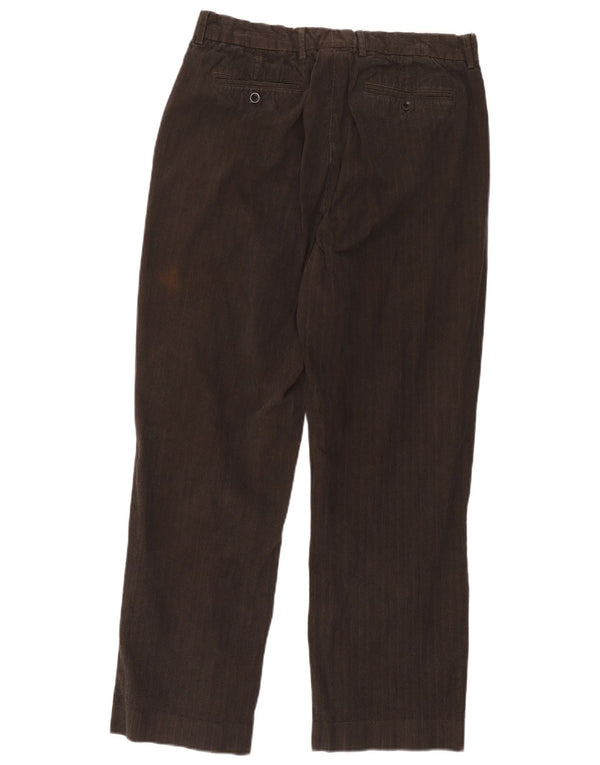 Pantalón chino recto Gap para hombre W34 L32 Algodón a rayas marrón