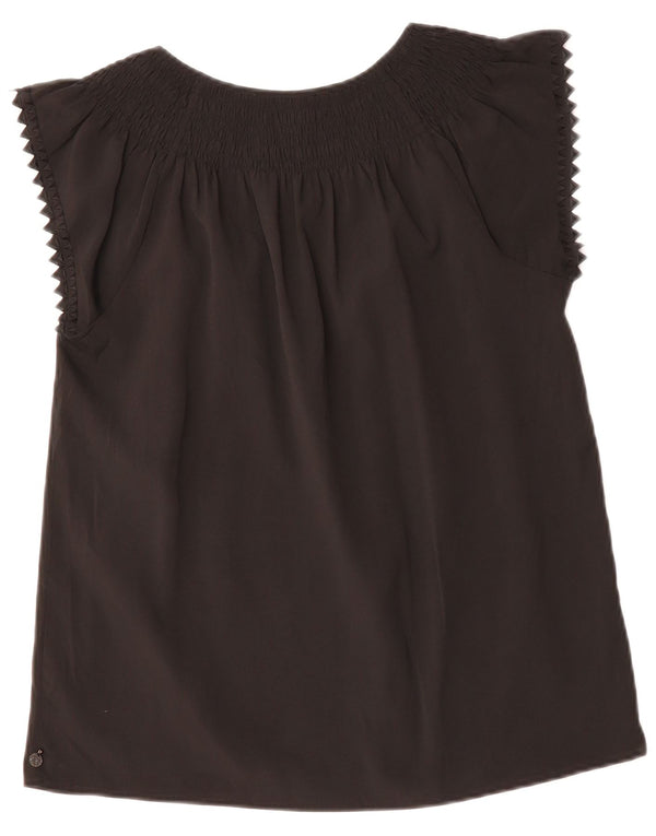 MAISON SCOTCH Blusa para Mujer Top UK 44 Medio Negro Poliéster