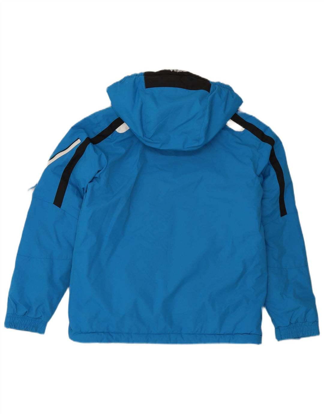 Brugi Chubasquero con capucha para niños 13-14 años, color azul