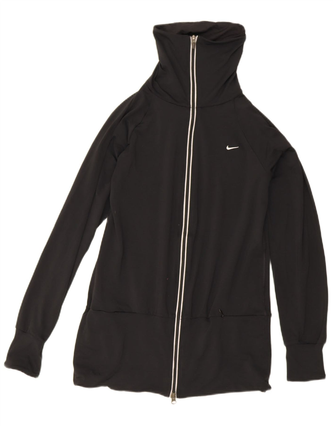 Nike - Chaqueta de chándal para mujer, talla 10/12, talla mediana, color negro, poliéster, deportiva
