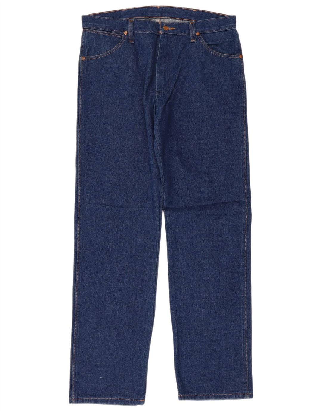 Wrangler Vaqueros Rectos Regulares Para Hombre W33 L32 Algodón Azul