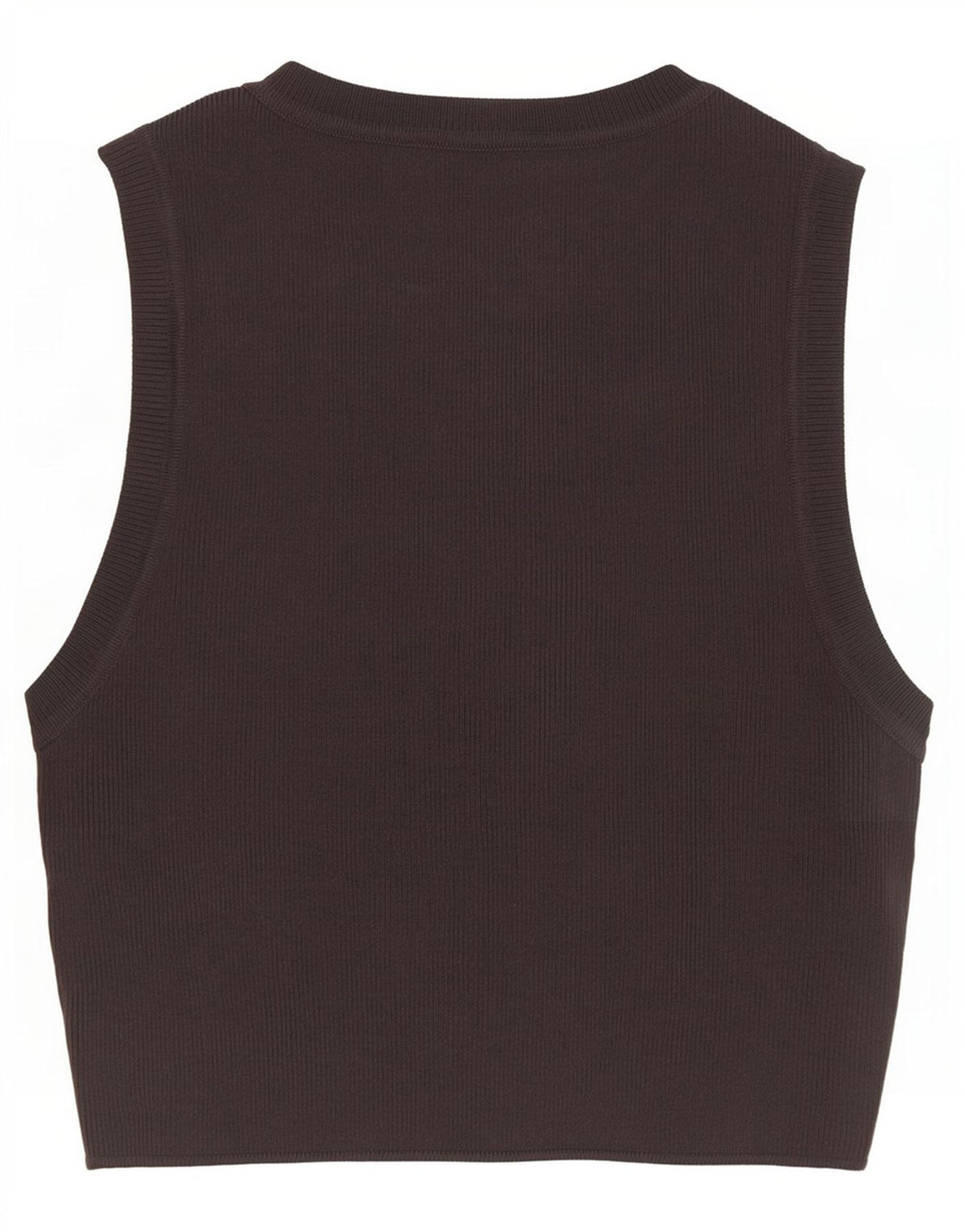 Zara Mujer Crop Vest Top UK 42 Viscosa Gris Medio
