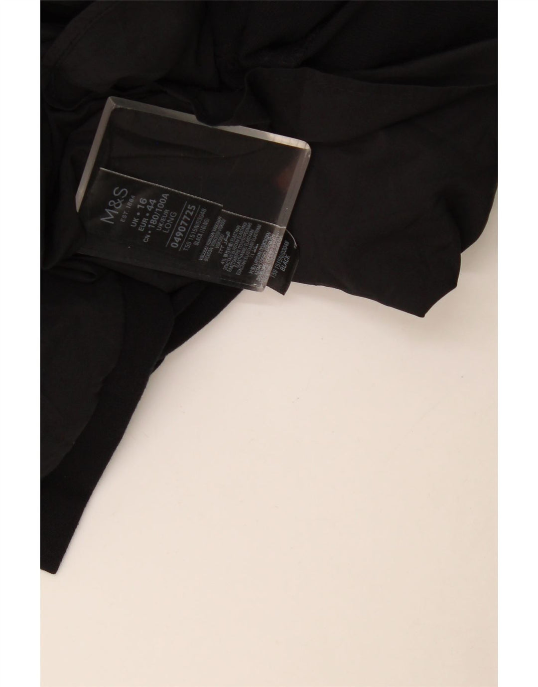 Marks & Spencer Vestido tubo de manga 3/4 para mujer UK 46 Grande Poliéster negro