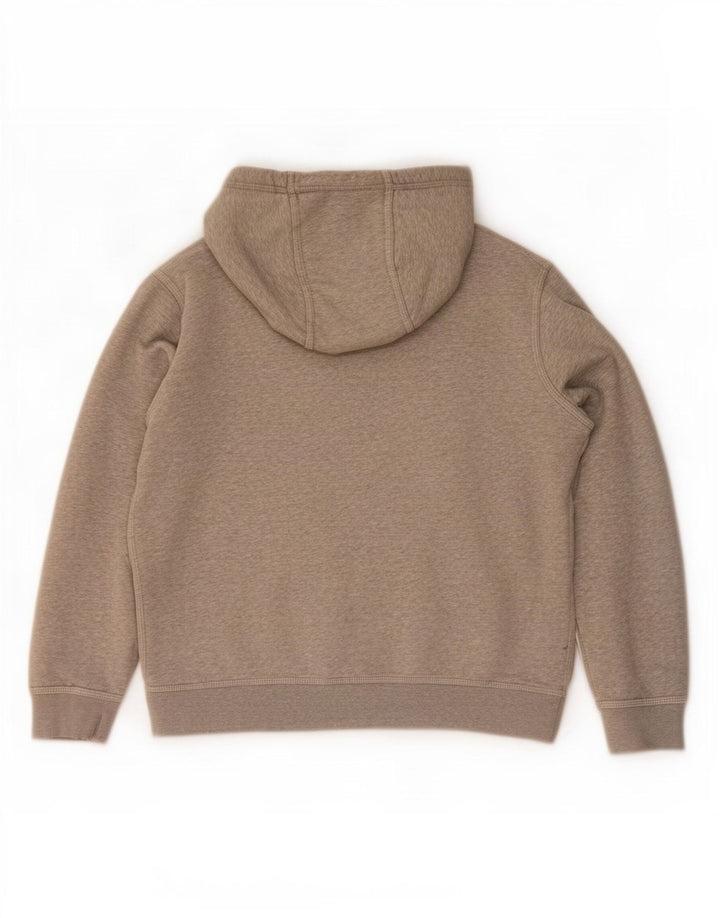 Nike Jersey con capucha y estampado gráfico de algodón moteado en gris medio
