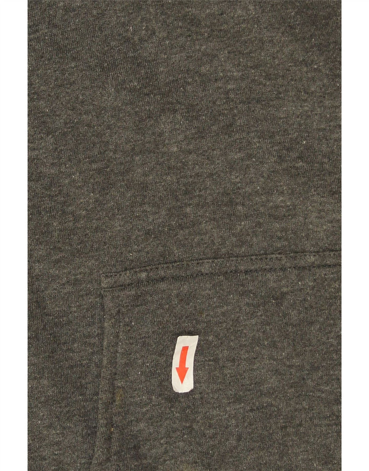 Nike - Sudadera con capucha para mujer, diseño gráfico de gran tamaño, talla 8/10, algodón gris medio
