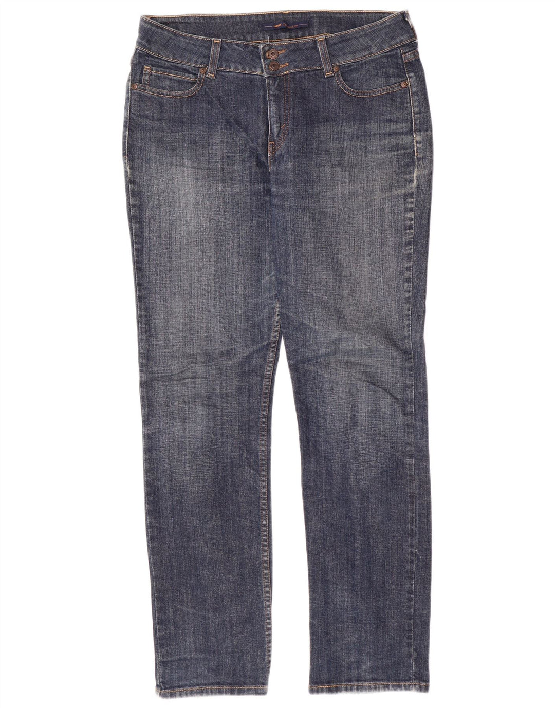 LEVI'S Jeans rectos para mujer US 12 grande W34 L32 algodón azul