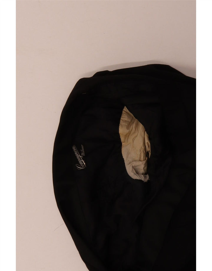 Vintage hombres 1 botón Blazer chaqueta Reino Unido 38 medio negro