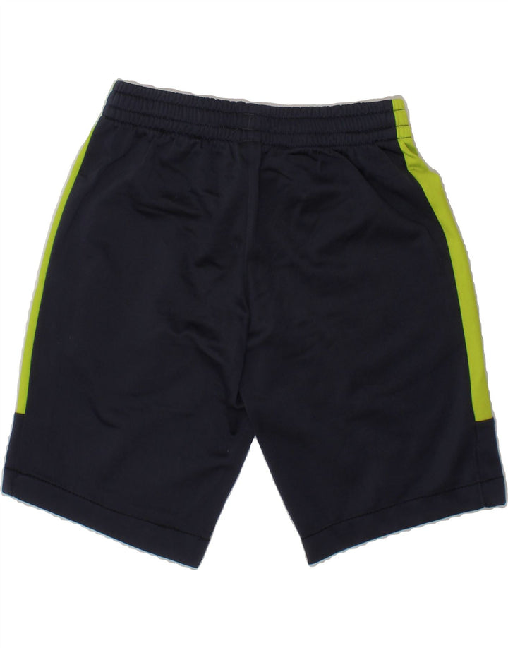 ADIDAS Boys Sport Shorts 7-8 Years  Navy Blue Colourblock Polyester Vintage Adidas and Second-Hand Adidas from Messina Hembry 