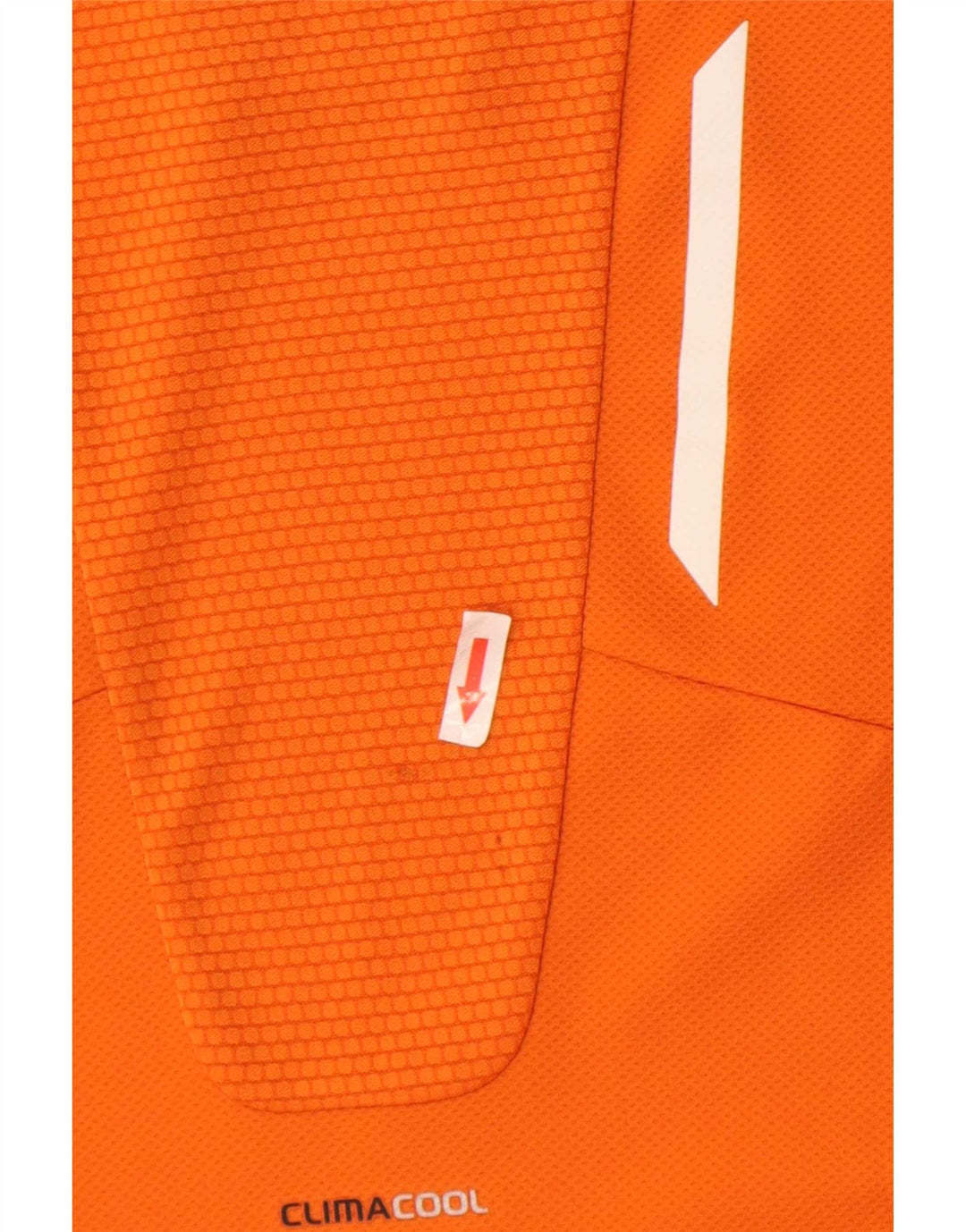 Adidas Mens Clima 365 Camiseta Top Grande Naranja Colorblock Poliéster