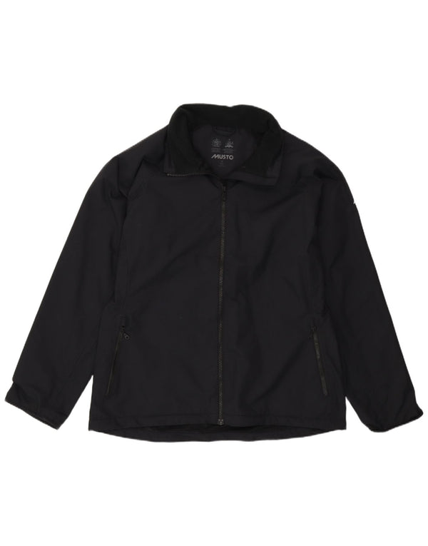 Musto Chaqueta impermeable para mujer UK 46 grande Poliamida negra