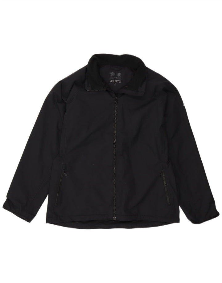 Musto Chaqueta impermeable para mujer UK 46 grande Poliamida negra