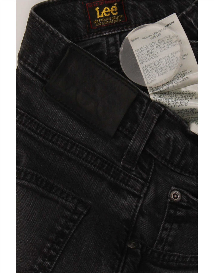 Lee Vaqueros Rectos Brooklyn para Hombre W34 L30 Algodón Negro