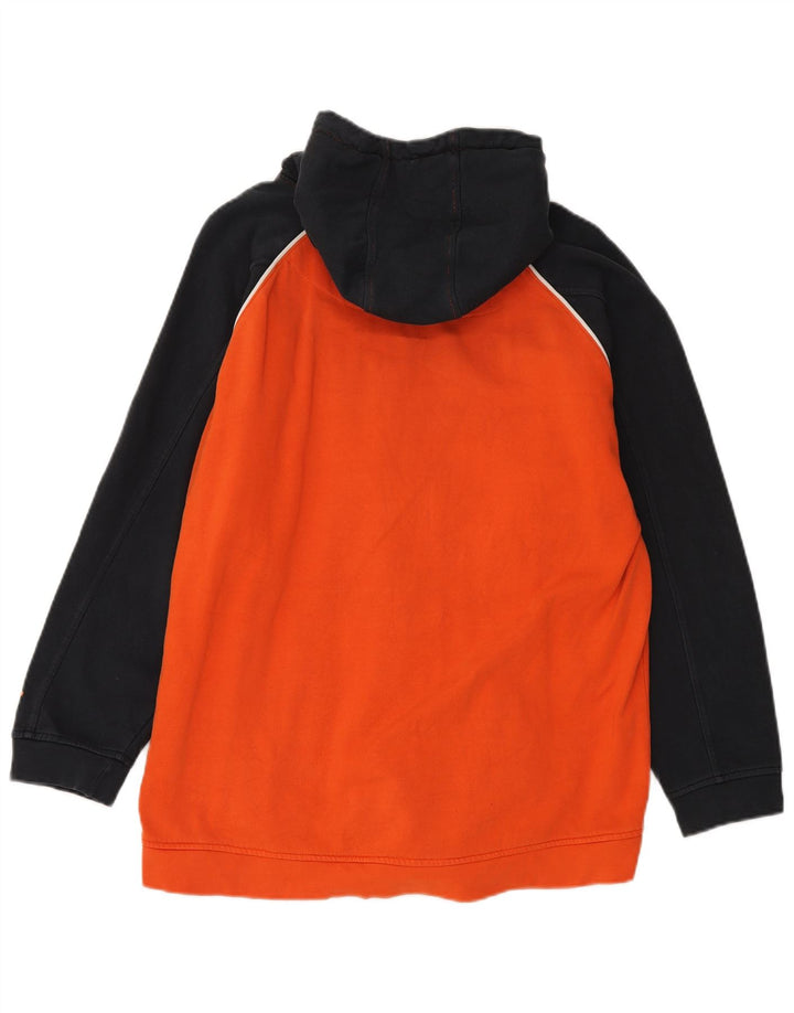 Starter - Sudadera con capucha y cremallera para hombre, talla grande, color naranja