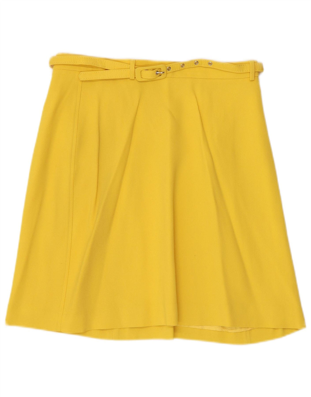 Germano Zama Falda Acampanada para Mujer Mediana W28 Acetato Amarillo
