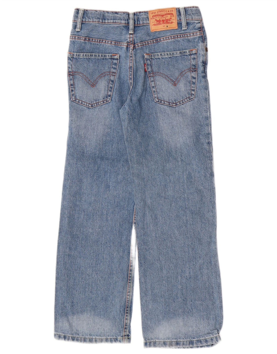 Levi's Vaqueros Rectos para Niños 7-8 Años W24 L23 Algodón Azul