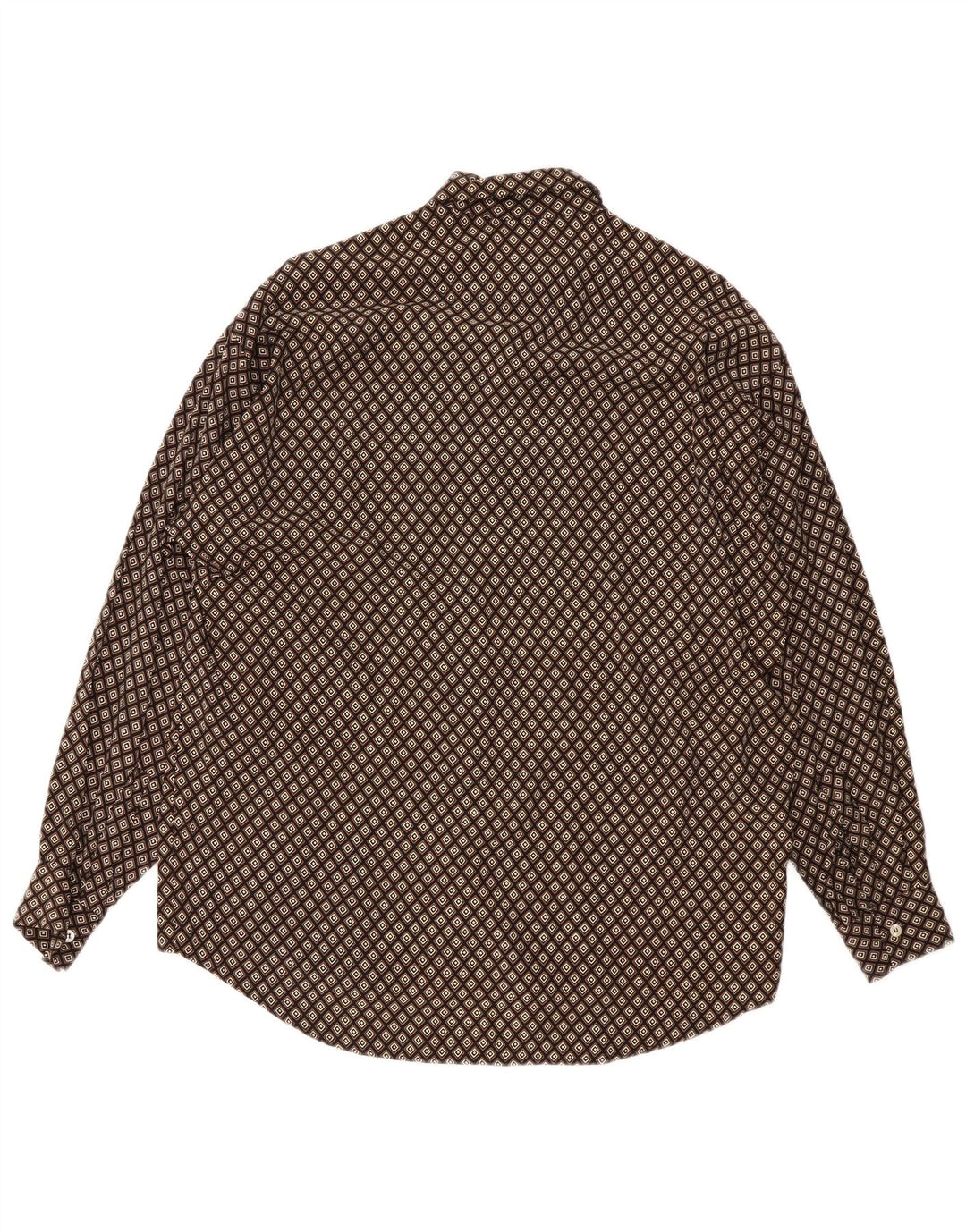 Camisa Kantaros Hombre Marrón Medio Geométrica