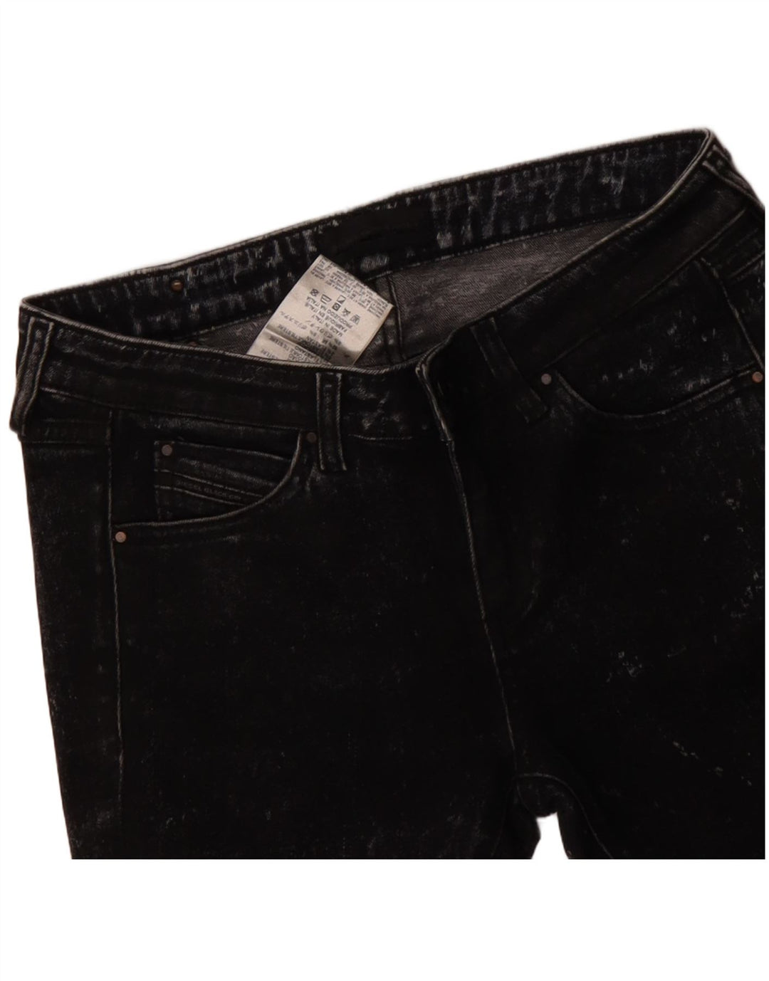 DIESEL Vaqueros pitillo para mujer W28 L33 Algodón negro