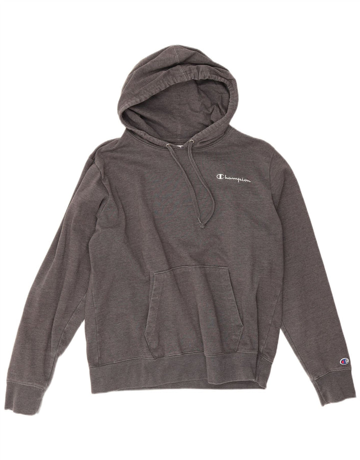 Champion Sudadera Con Capucha Para Hombre Jersey Grande De Algodón Gris