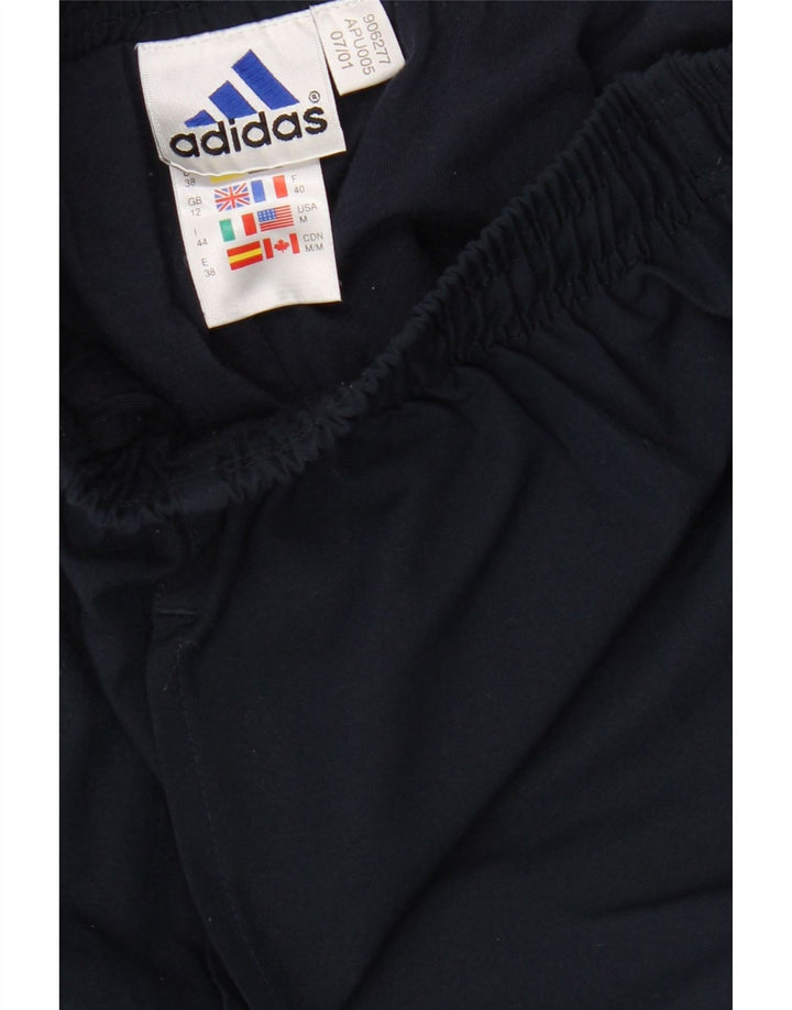ADIDAS Pantalones de chándal para mujer UK 12 Medium Azul marino Poliéster