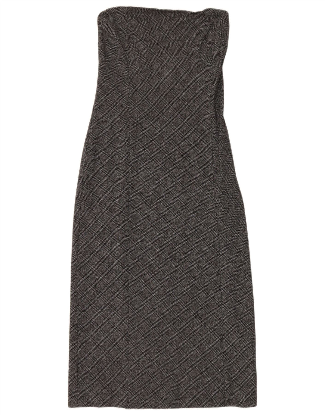 Patrizia Pepe Vestido Mujer IT 42 Viscosa Pata De Gallo Gris Medio