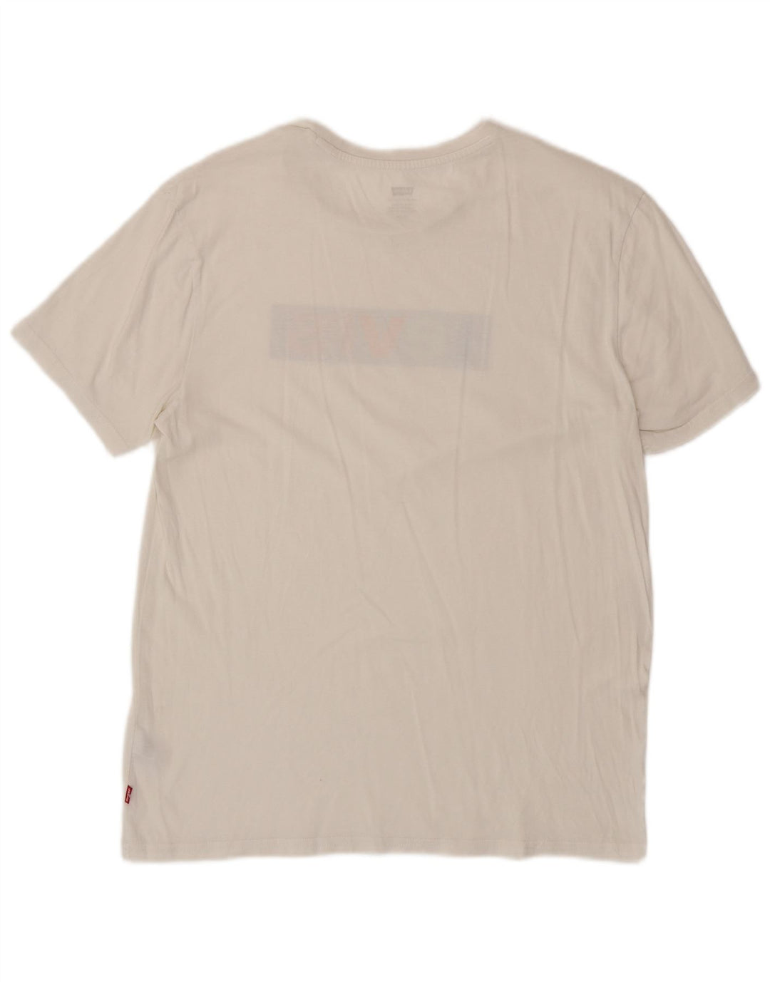 LEVI'S Camiseta gráfica para hombre Top Medium White Cotton