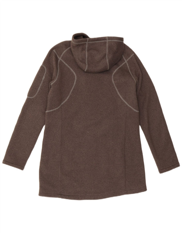 JACK WOLFSKIN Chaqueta con capucha para mujer, talla 40, talla grande, color marrón