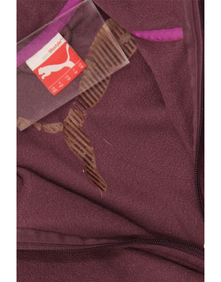 PUMA Womens Fleece Jacket UK 18 XL  Burgundy Vintage Puma and Second-Hand Puma from Messina Hembry 